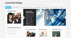 Desktop Screenshot of customtermpapers.org