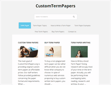 Tablet Screenshot of customtermpapers.org